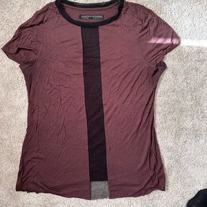All saints purple sheer panel top size 6
